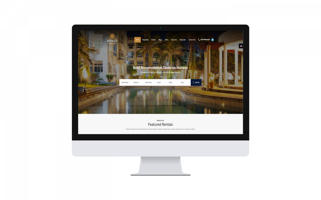 Royalty vacation homes website